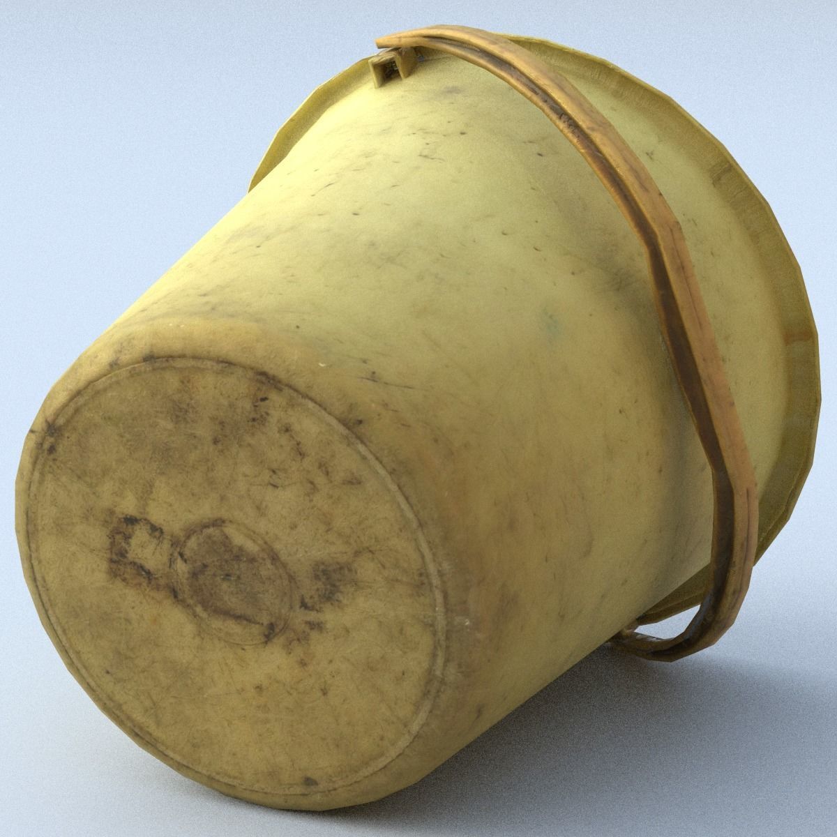 Bucket Low Poly Low-poly 3D model_1