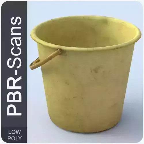 Bucket Low Poly Low-poly 3D model