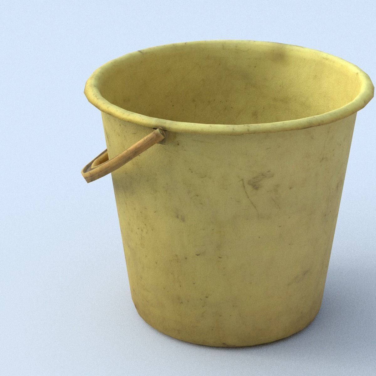 Bucket Low Poly Low-poly 3D model_2