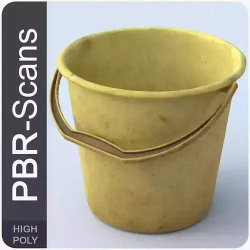 Bucket High Poly chinese teapot