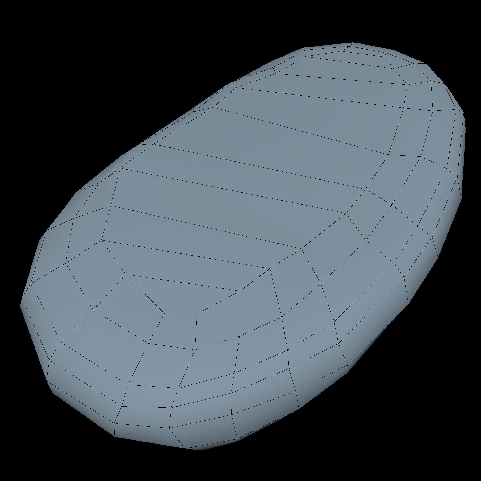 Bread Low Poly potato Low-poly 3D model_5
