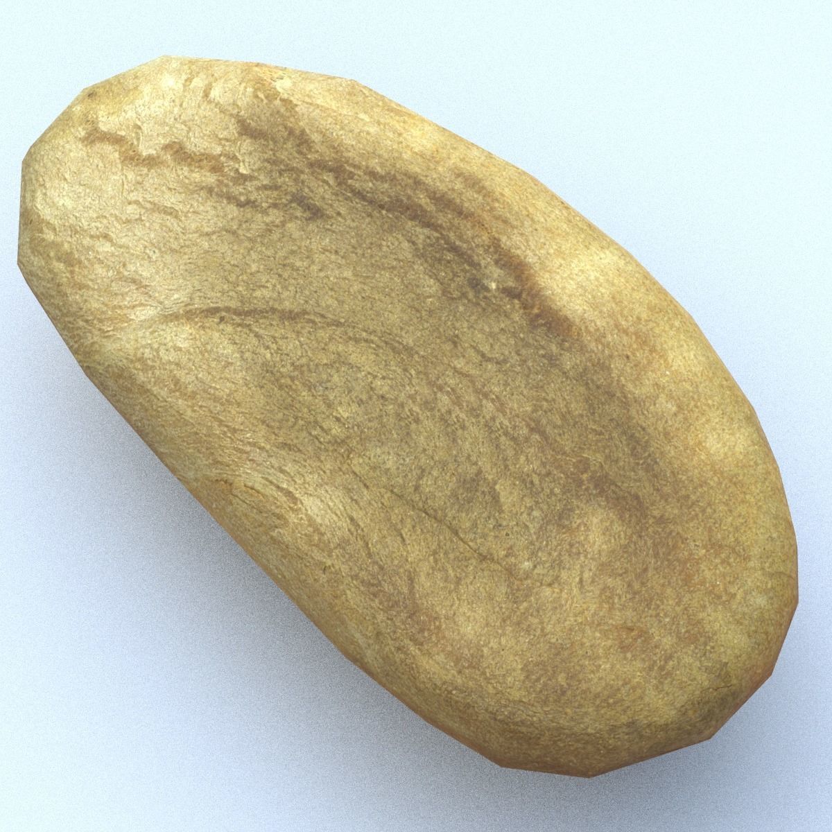 Bread Low Poly potato Low-poly 3D model_1