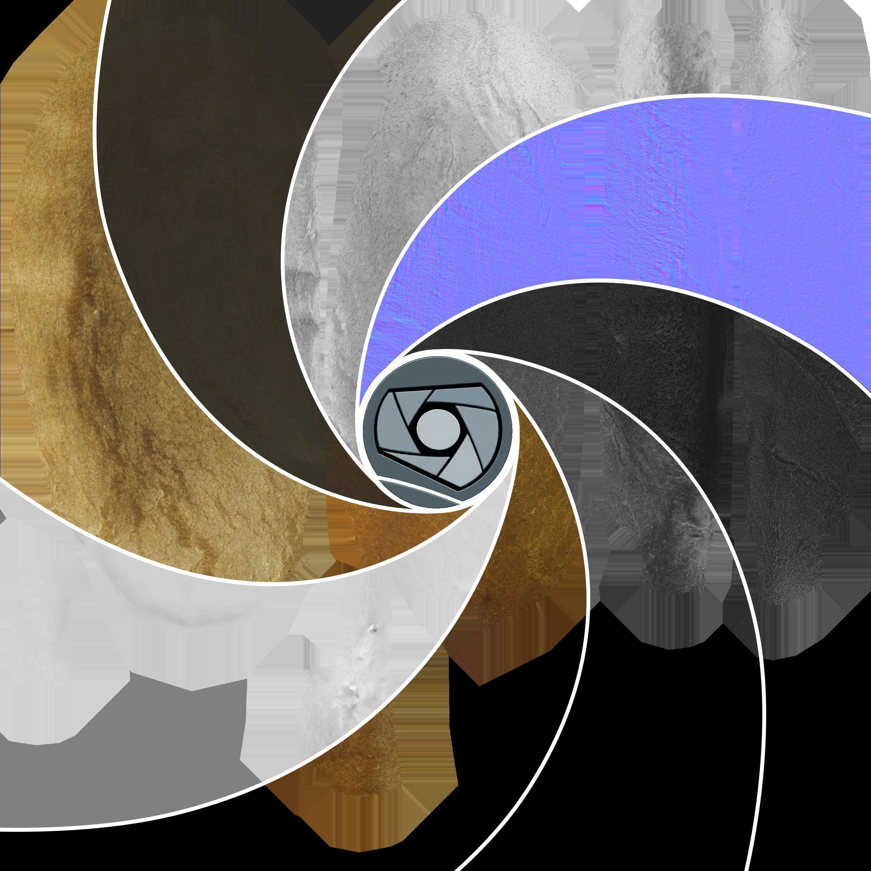 Bread Low Poly potato Low-poly 3D model_6