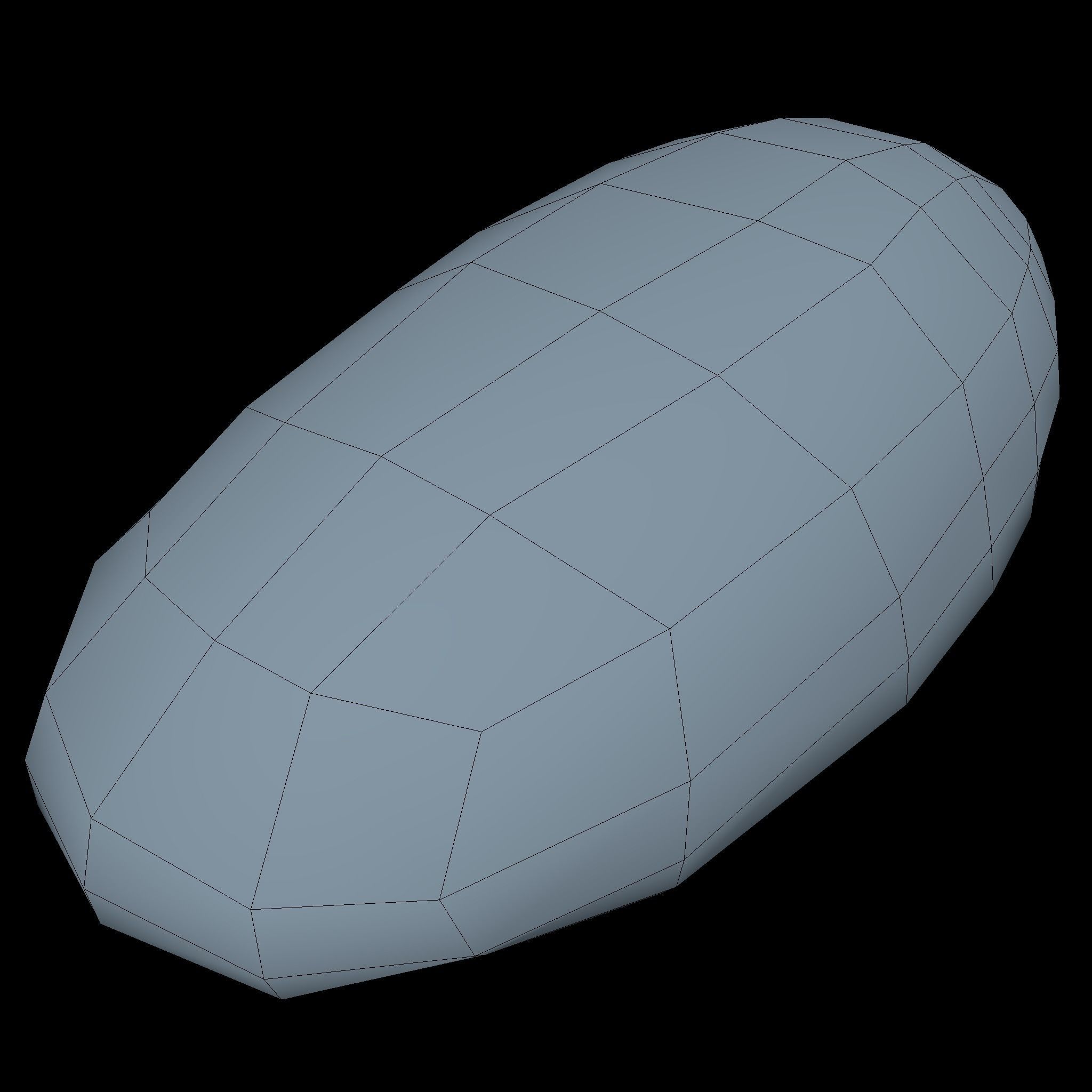 Bread Low Poly potato Low-poly 3D model_4