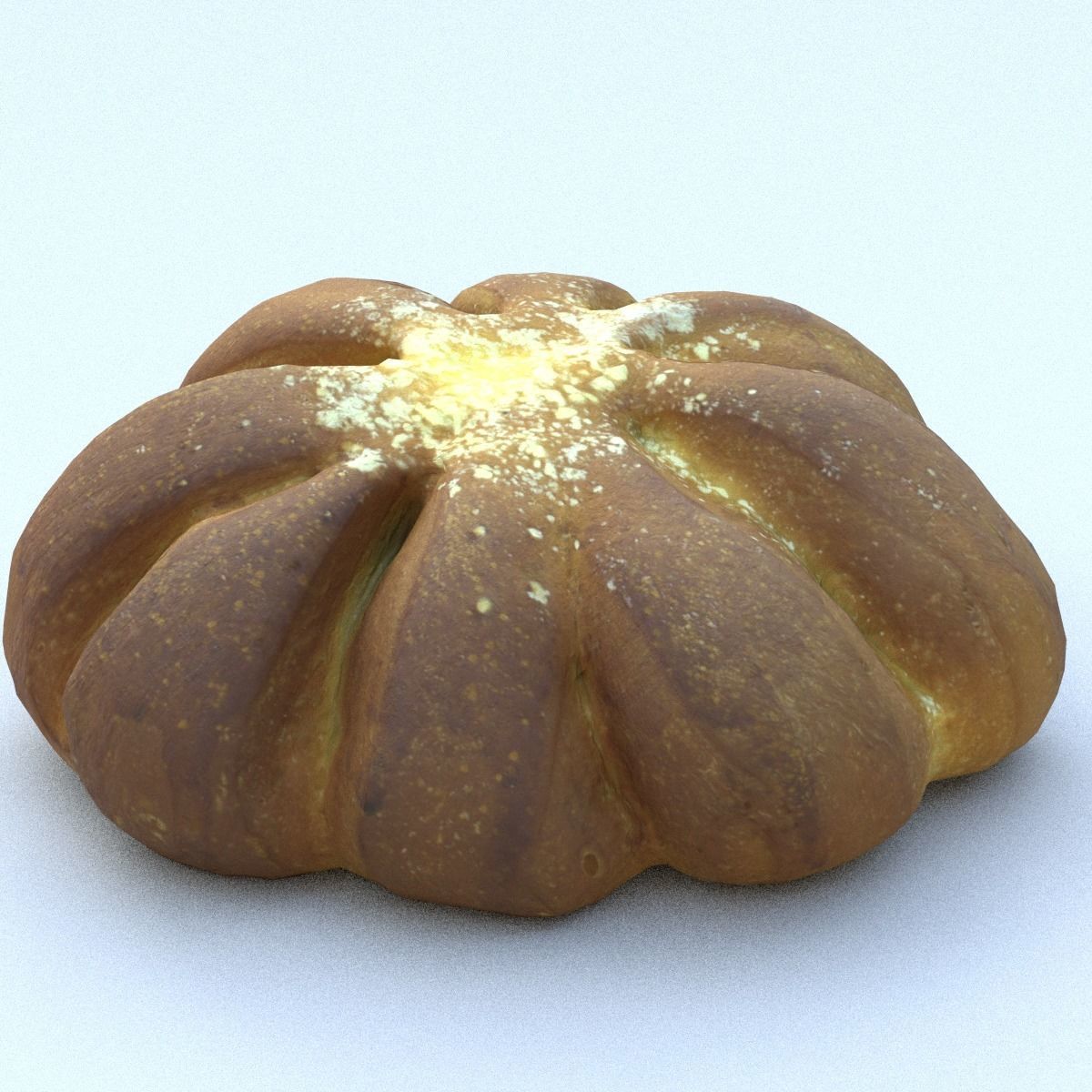 Bread Roll Low Poly Low-poly 3D model_14