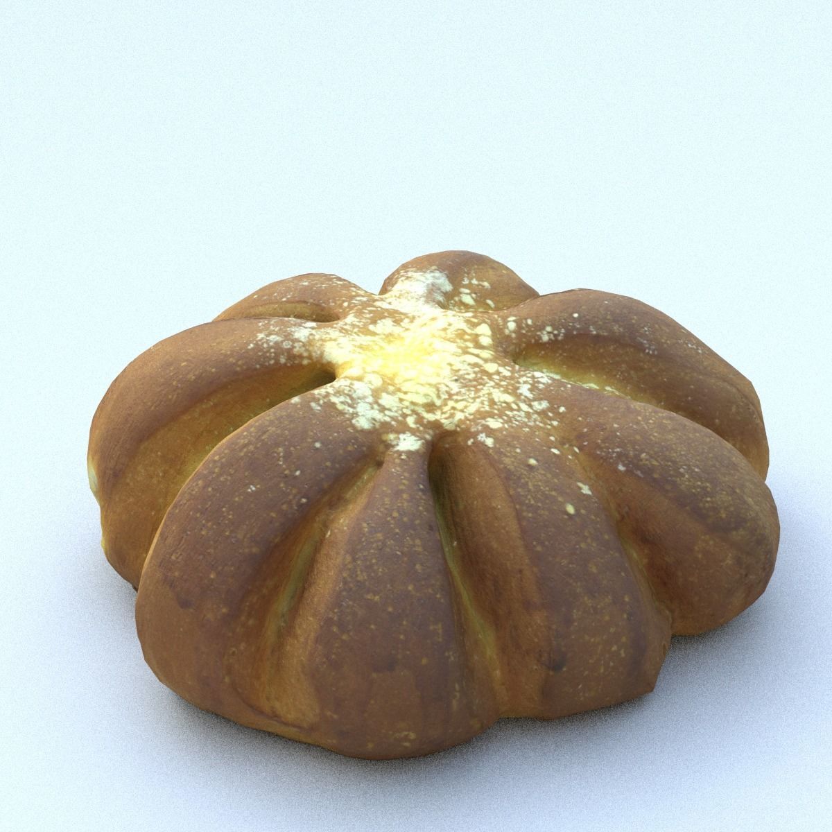 Bread Roll Low Poly Low-poly 3D model_3