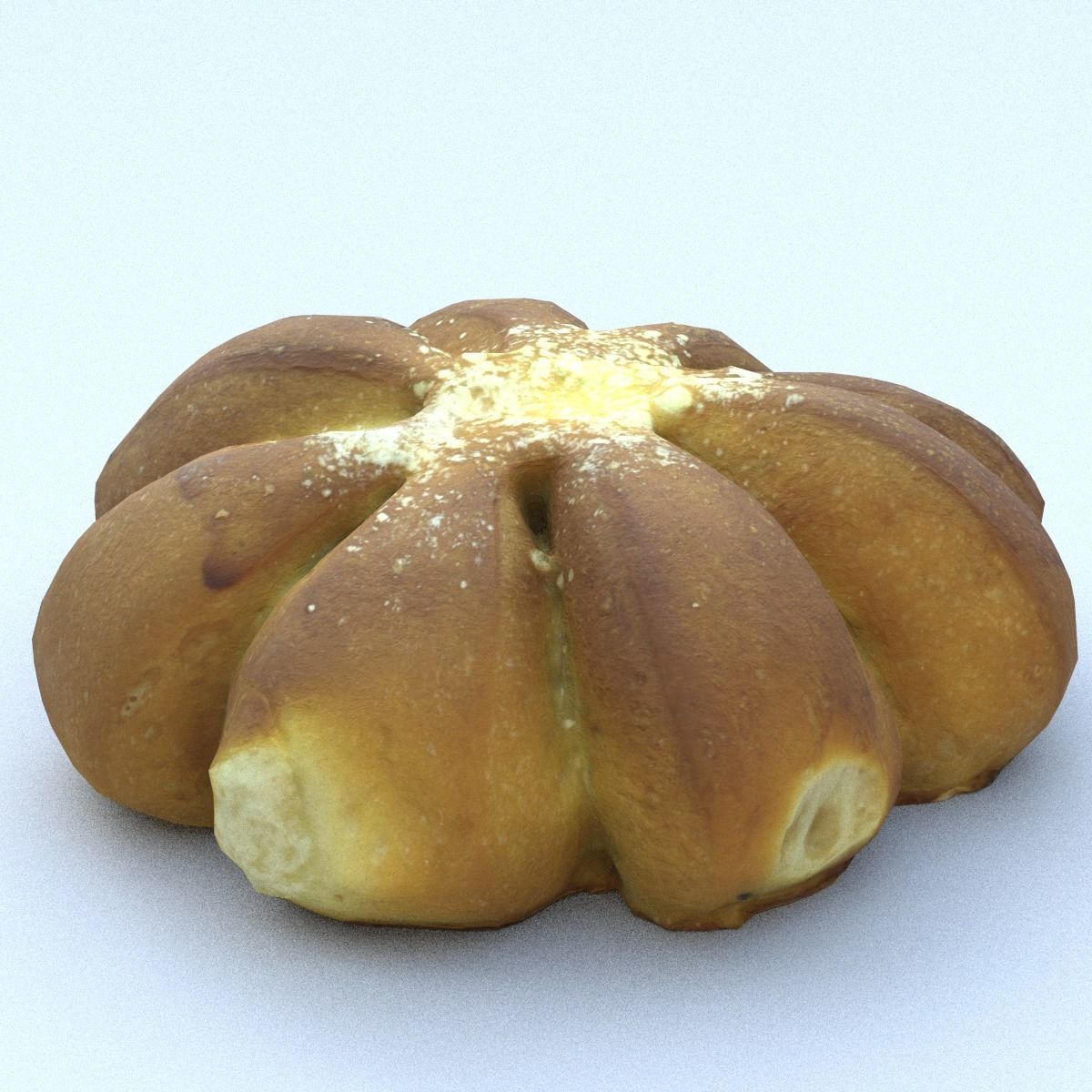 Bread Roll Low Poly Low-poly 3D model_11