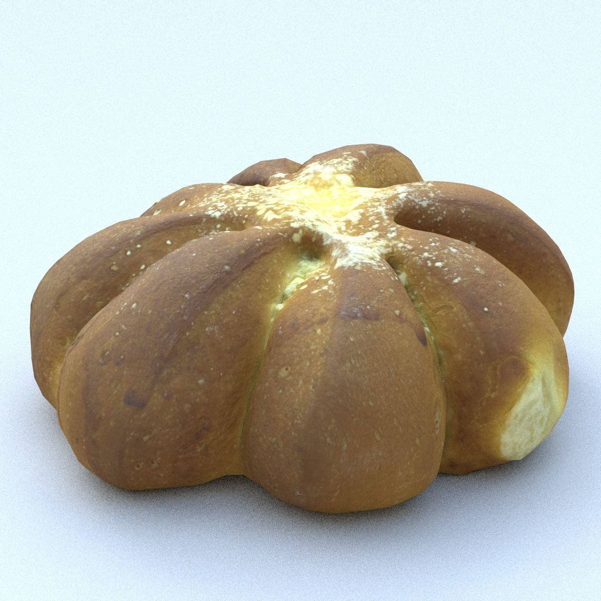Bread Roll Low Poly Low-poly 3D model_12