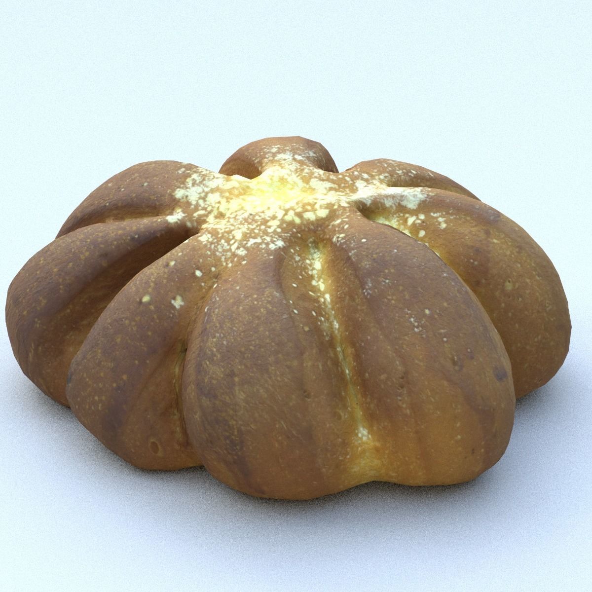 Bread Roll Low Poly Low-poly 3D model_13