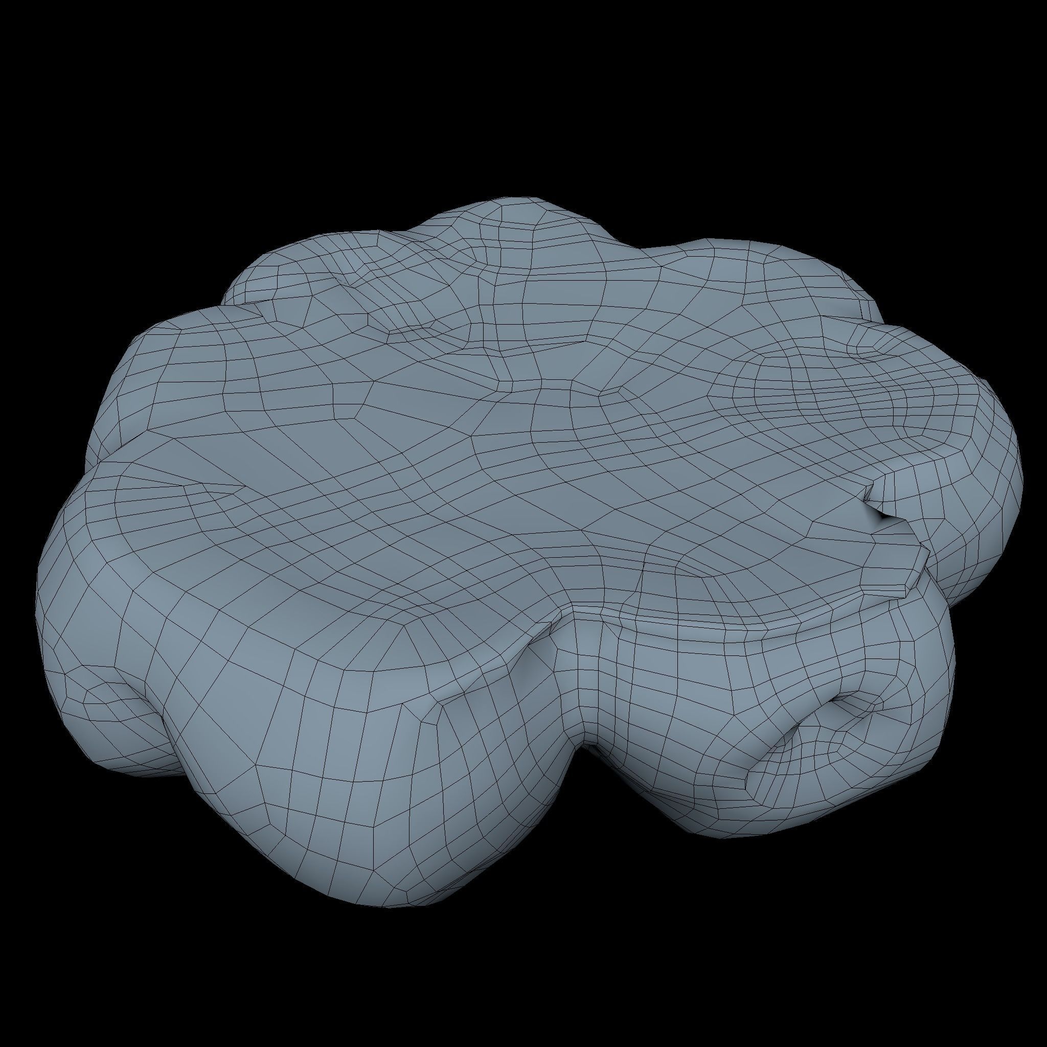 Bread Roll Low Poly Low-poly 3D model_5