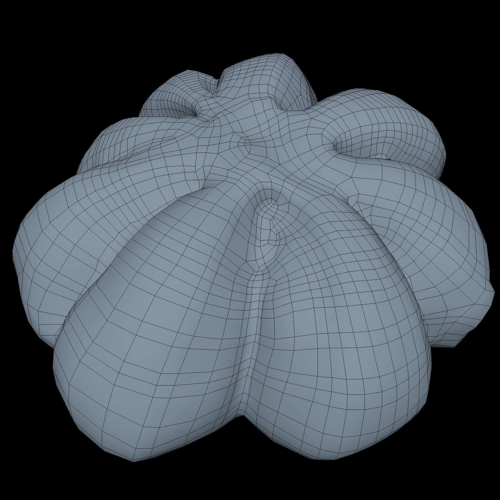 Bread Roll Low Poly Low-poly 3D model_4