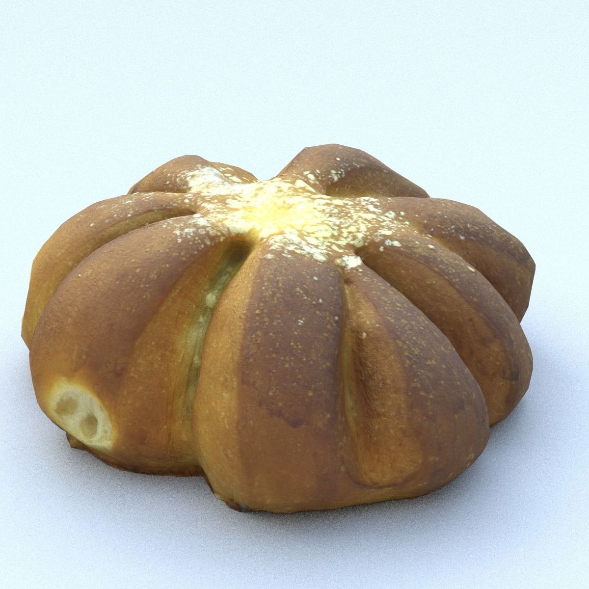 Bread Roll Low Poly Low-poly 3D model_10