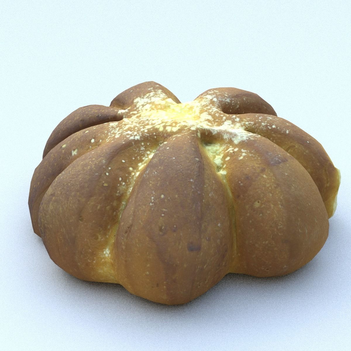 Bread Roll Low Poly Low-poly 3D model_15