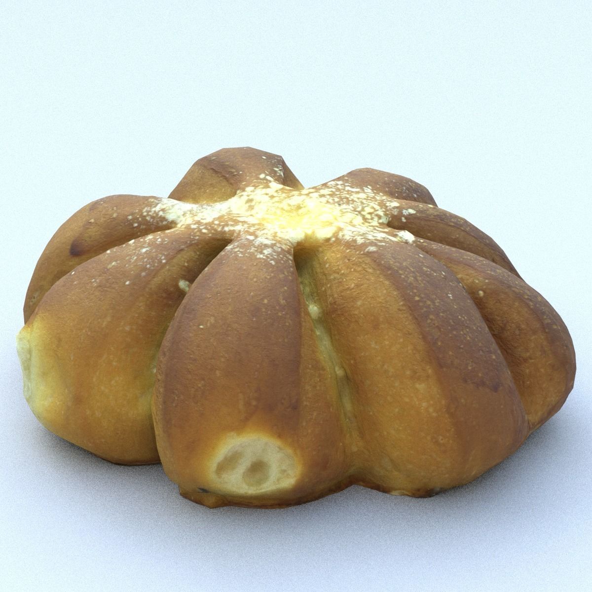 Bread Roll Low Poly Low-poly 3D model_7