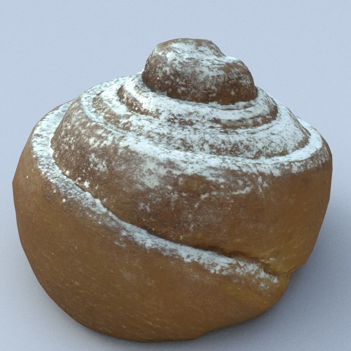 Cinnamon Roll Low Poly Low-poly 3D model_6
