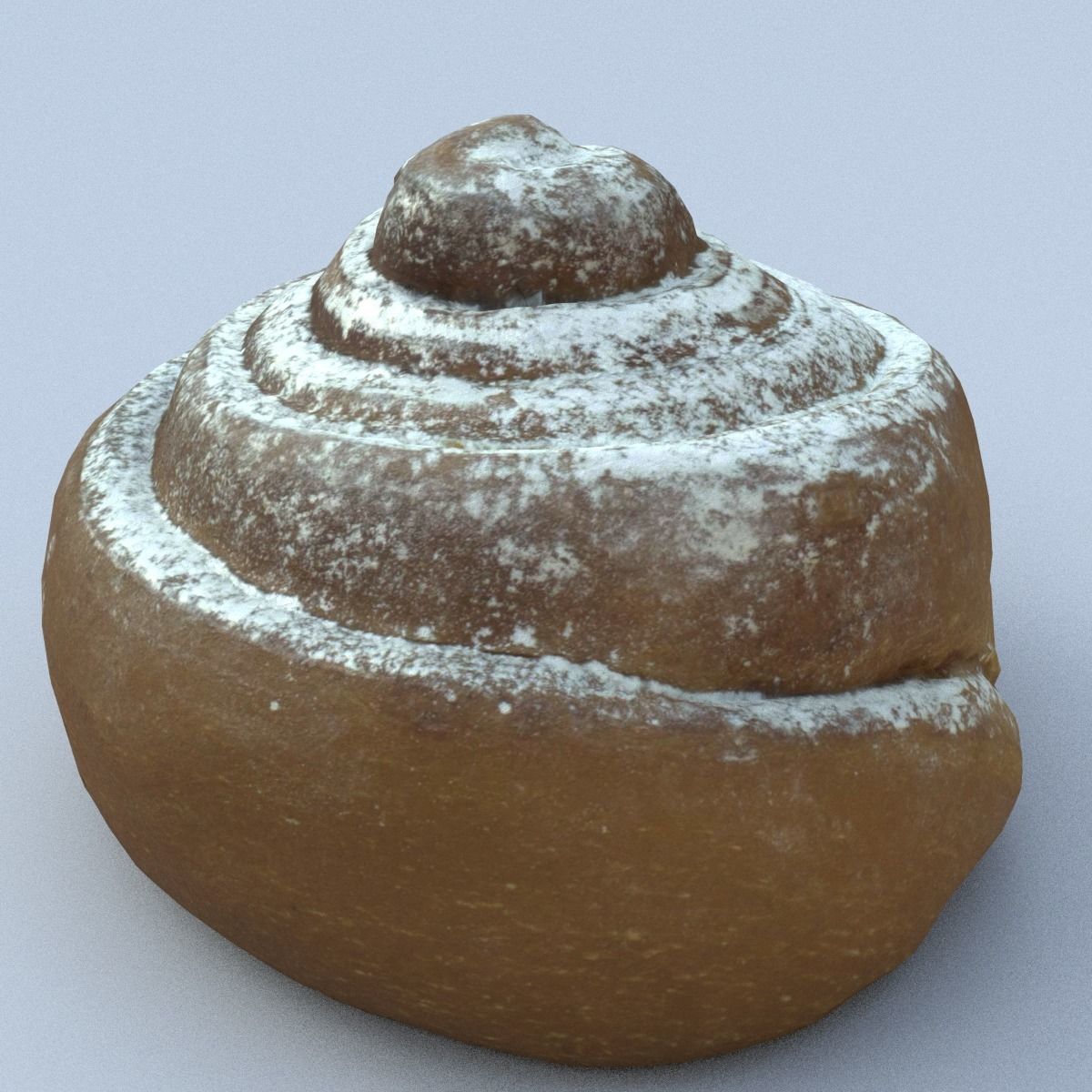 Cinnamon Roll Low Poly Low-poly 3D model_7