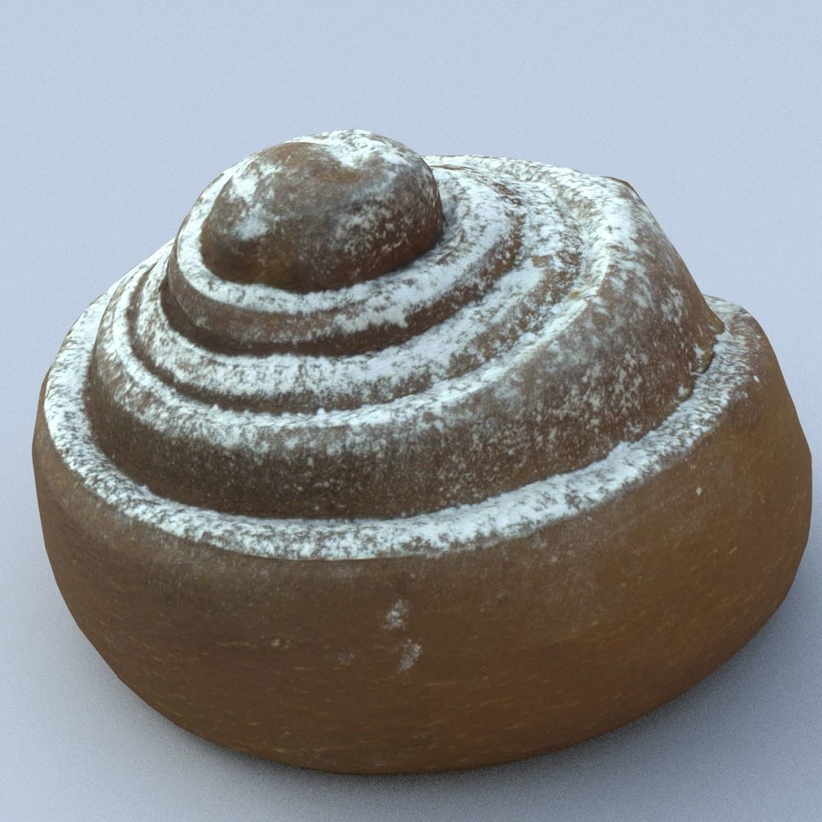 Cinnamon Roll Low Poly Low-poly 3D model_9