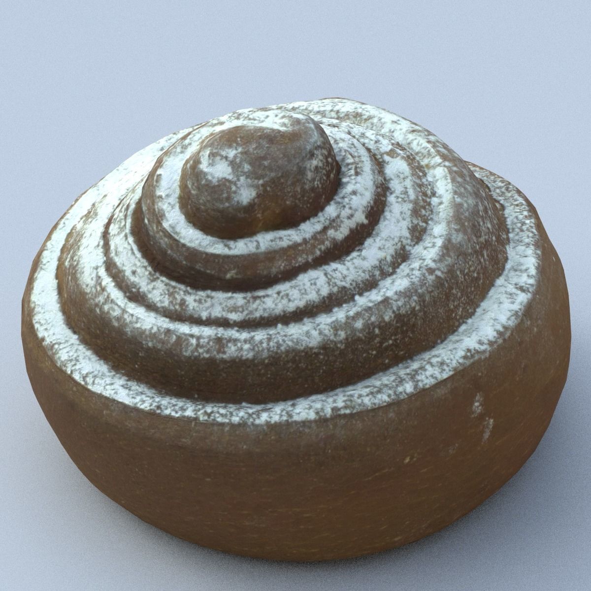 Cinnamon Roll Low Poly Low-poly 3D model_11