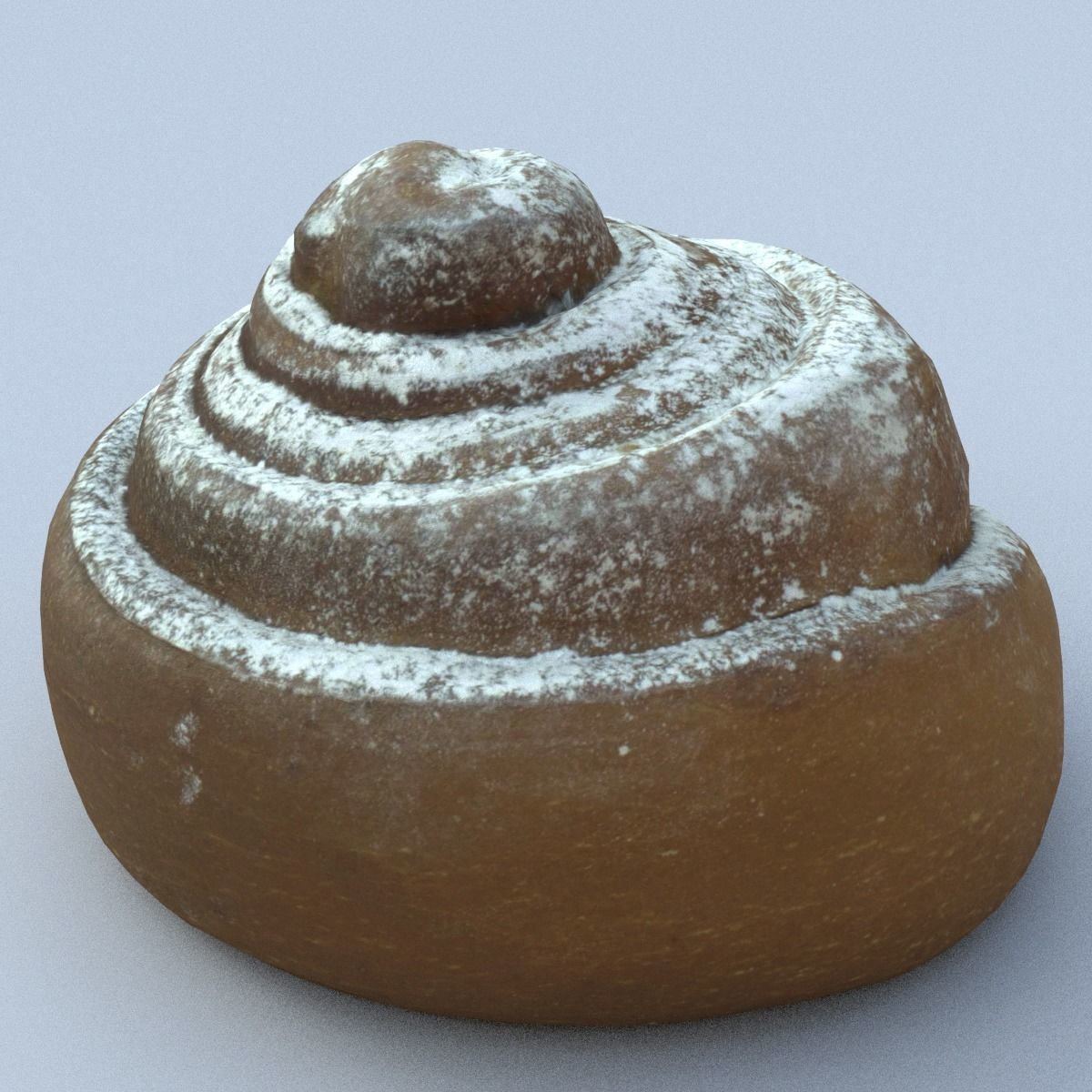 Cinnamon Roll Low Poly Low-poly 3D model_10