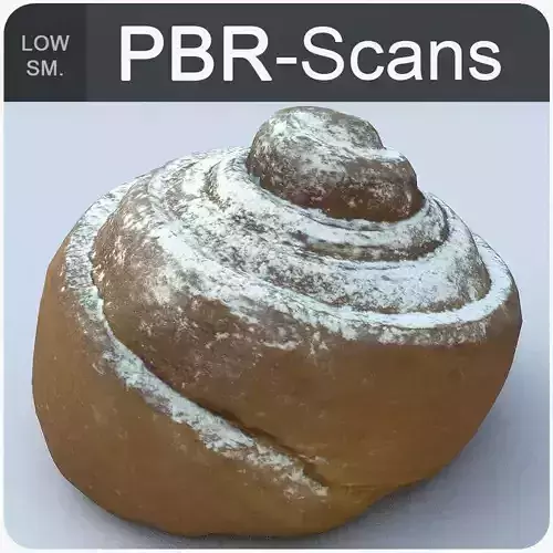 Cinnamon Roll Low Poly