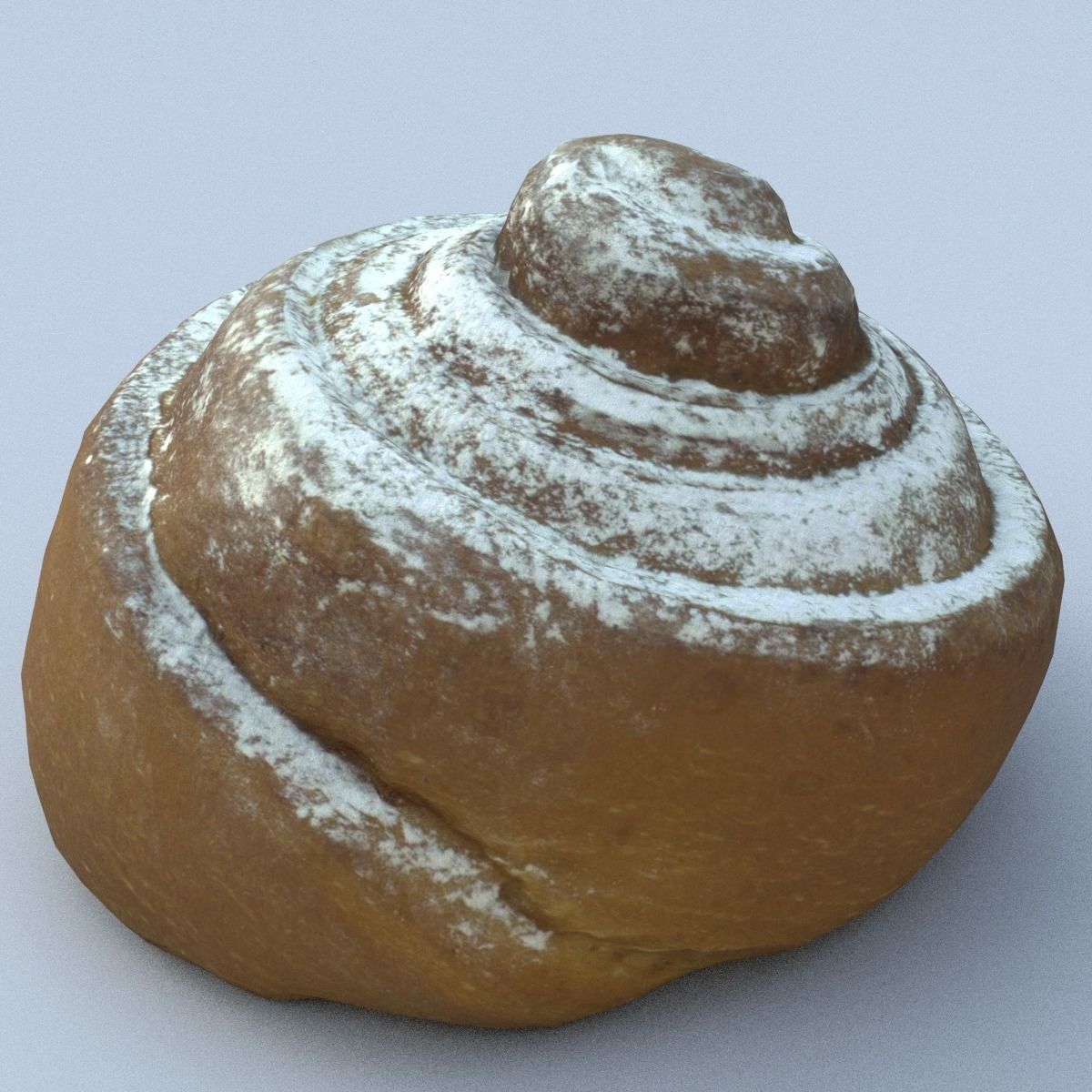 Cinnamon Roll Low Poly Low-poly 3D model_8