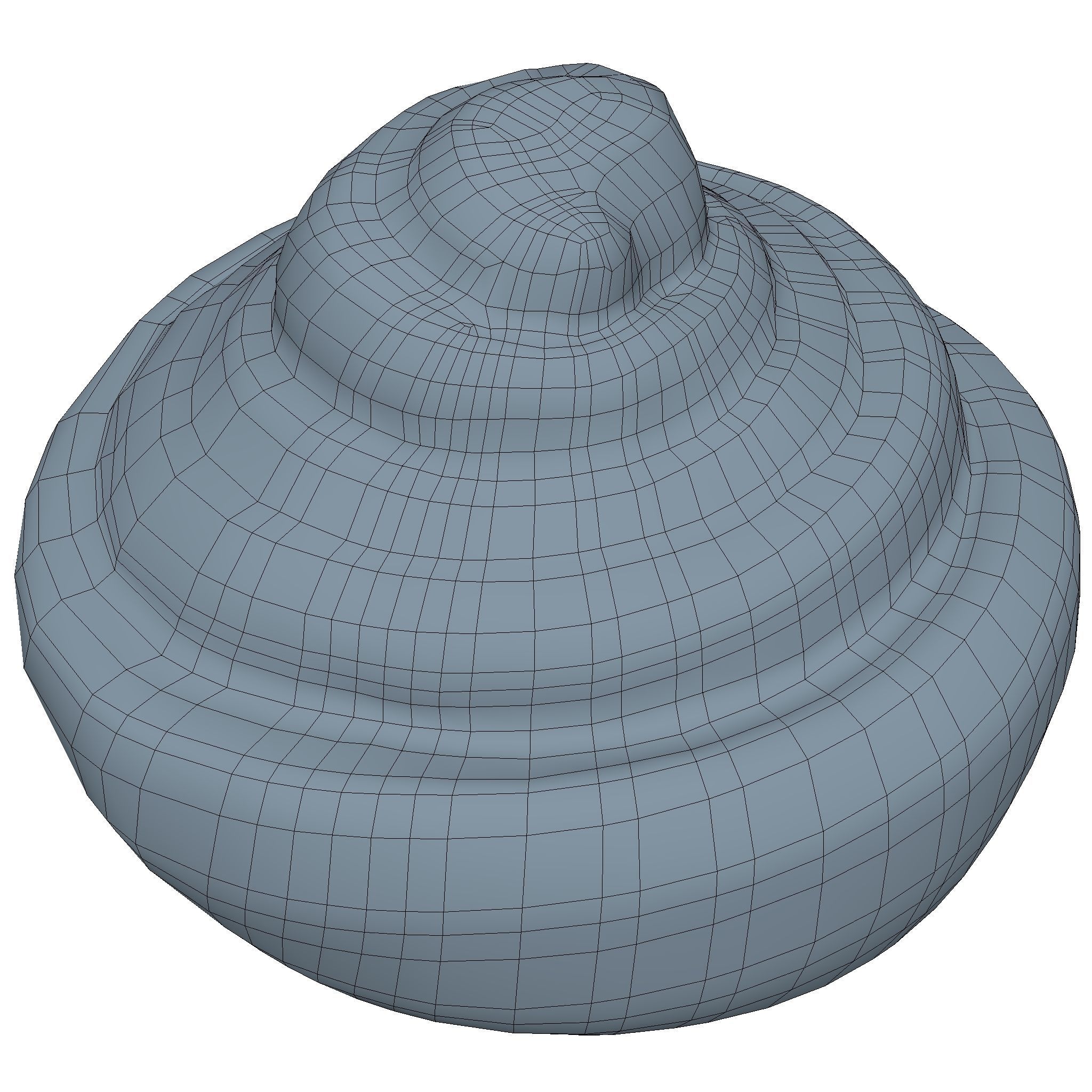 Cinnamon Roll Low Poly Low-poly 3D model_3