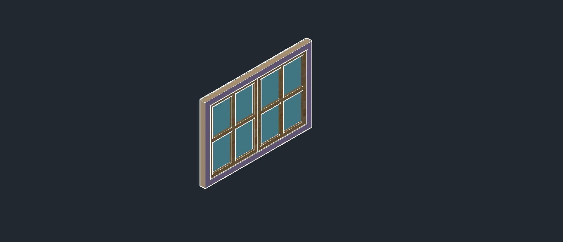 Window at AutoCAD 3D model | CGTrader