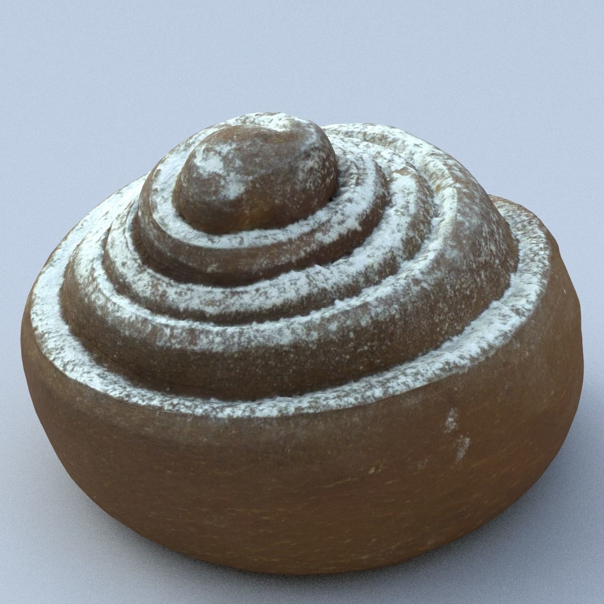 Cinnamon Roll High Poly 3D model_11