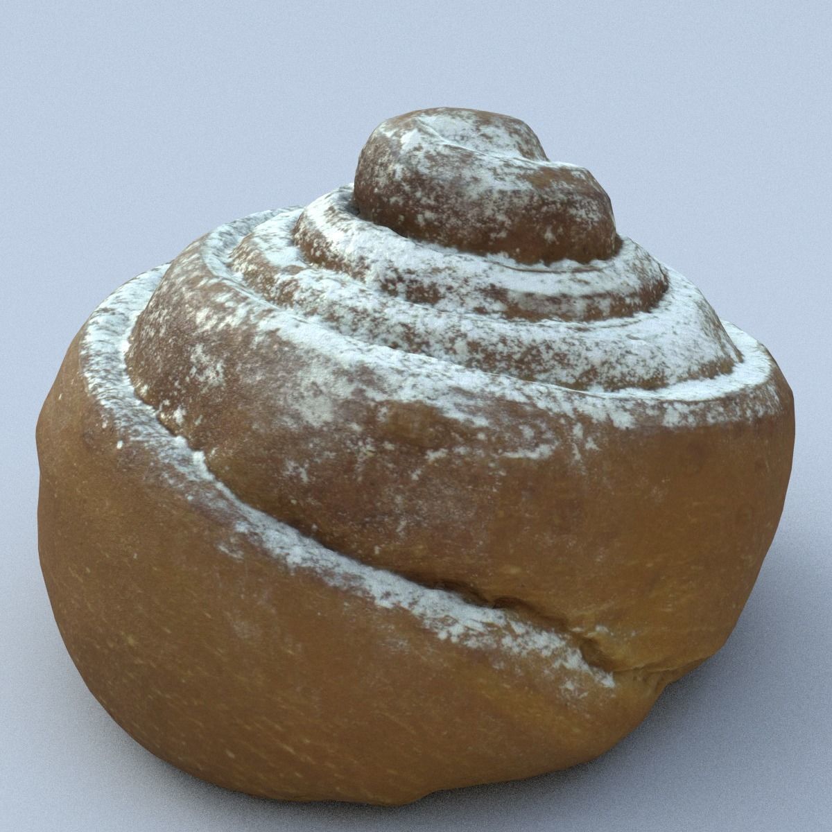 Cinnamon Roll High Poly 3D model_8
