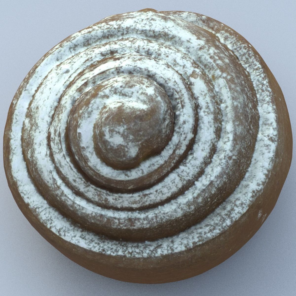 Cinnamon Roll High Poly 3D model_2