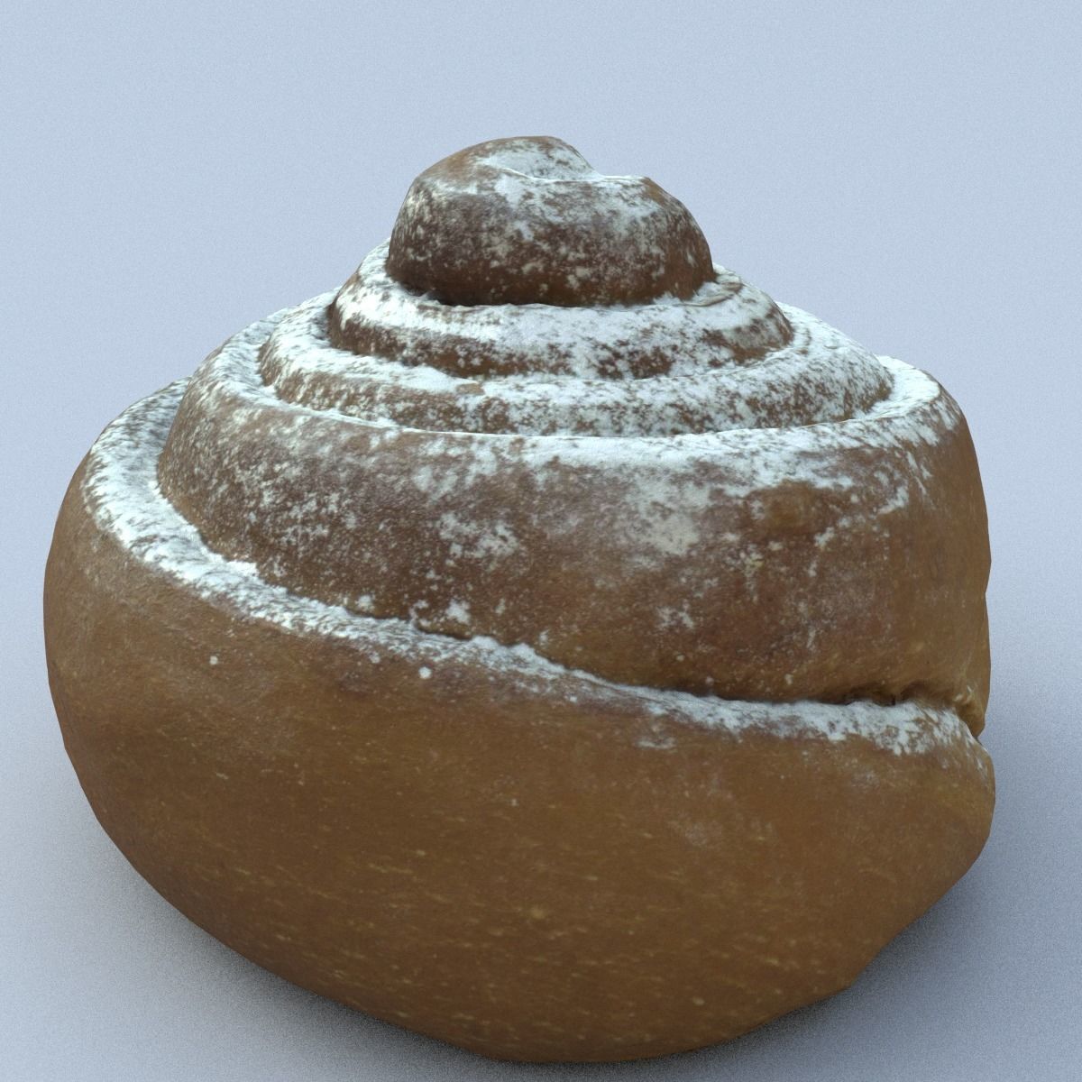 Cinnamon Roll High Poly 3D model_7