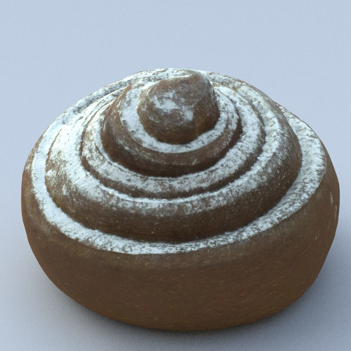 Cinnamon Roll High Poly 3D model_13