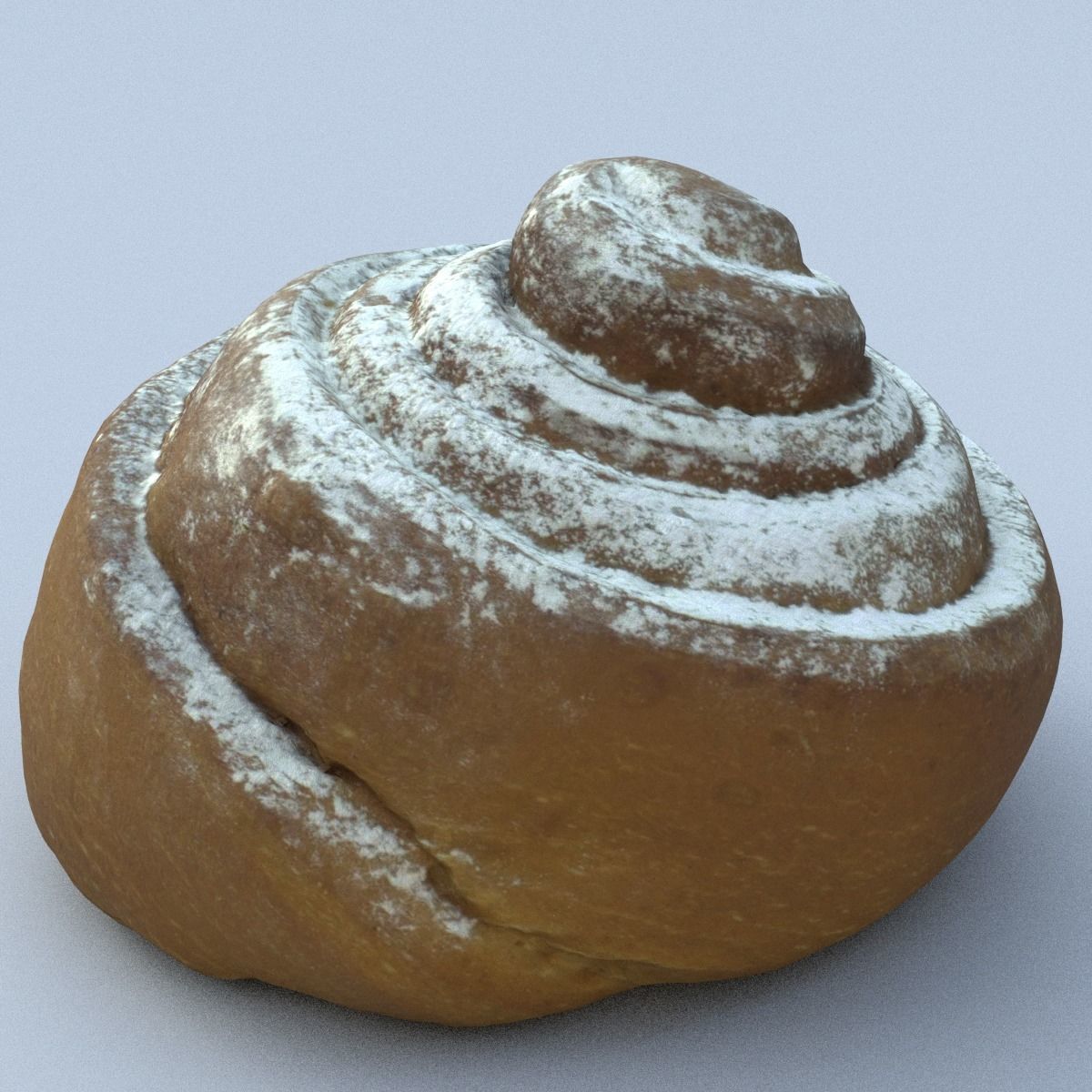 Cinnamon Roll High Poly 3D model_6