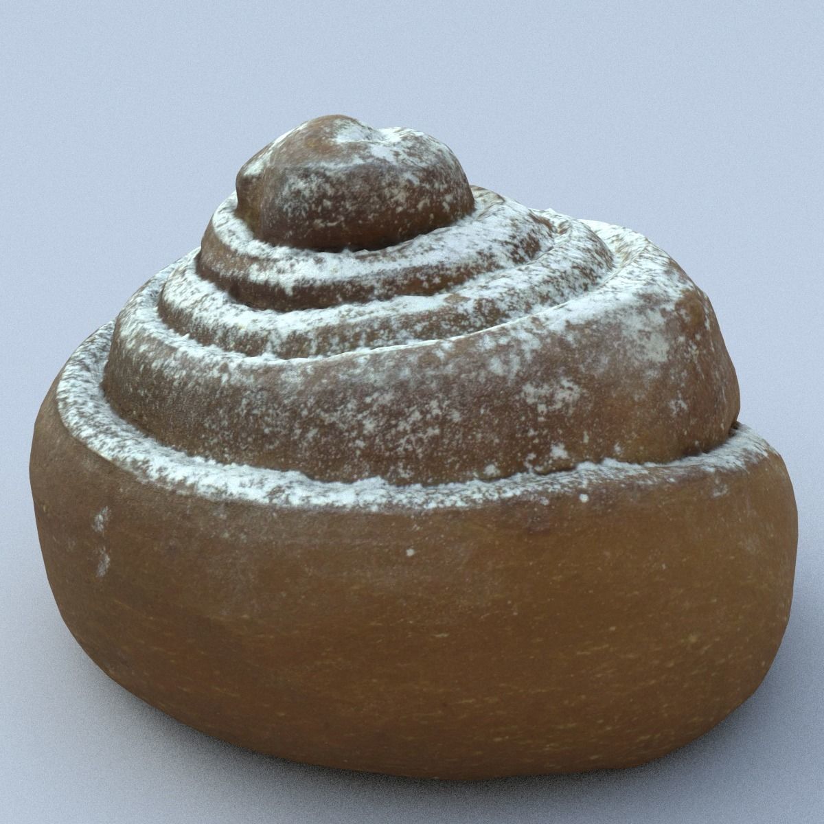 Cinnamon Roll High Poly 3D model_9