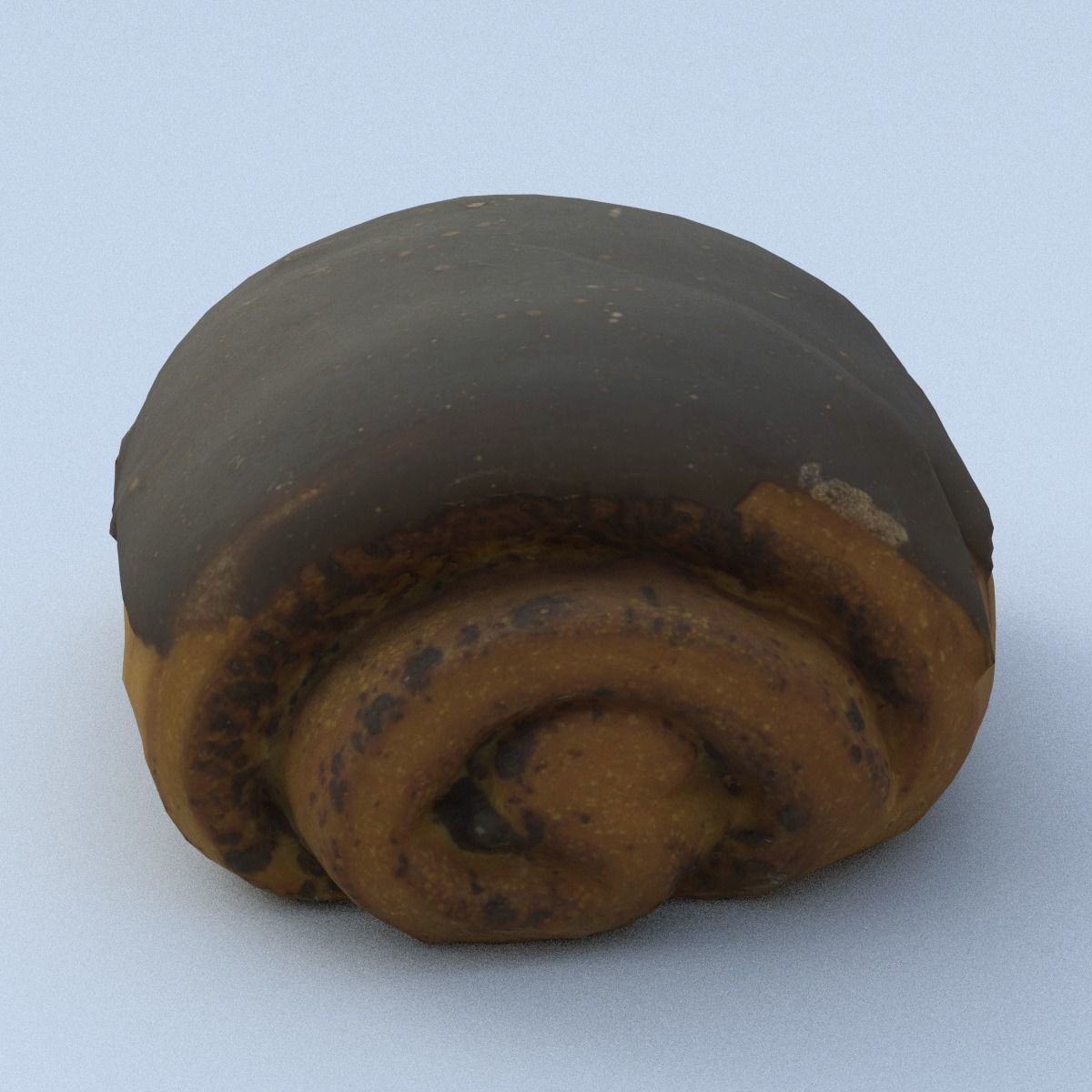 Chocolate Roll Middle Poly 3D model_12