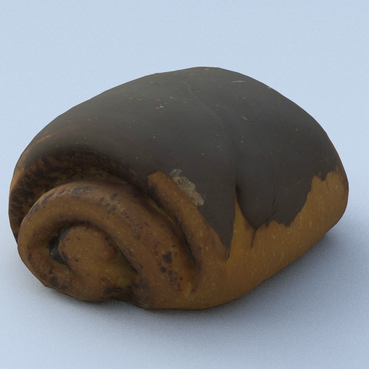 Chocolate Roll Middle Poly 3D model_8