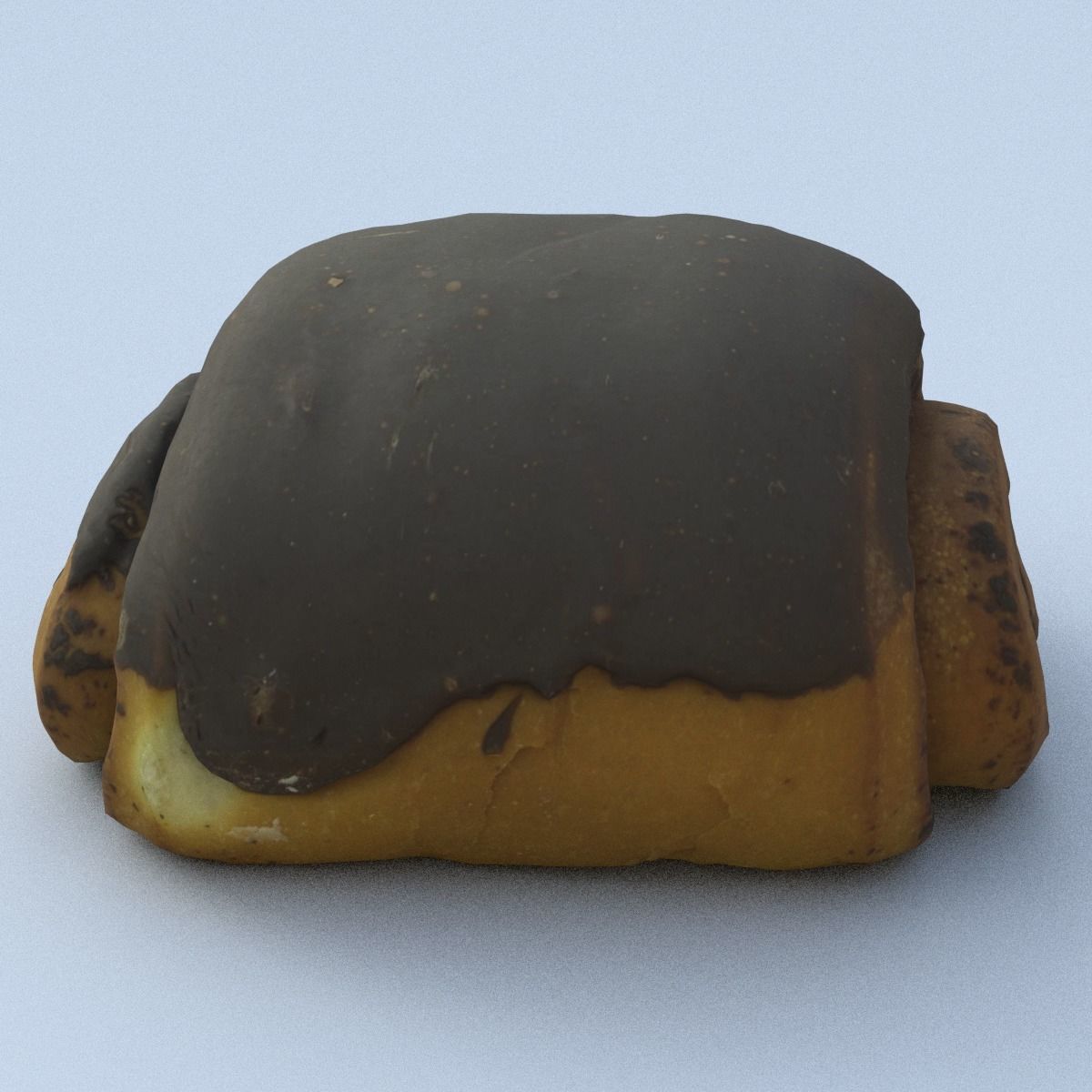 Chocolate Roll Middle Poly 3D model_15