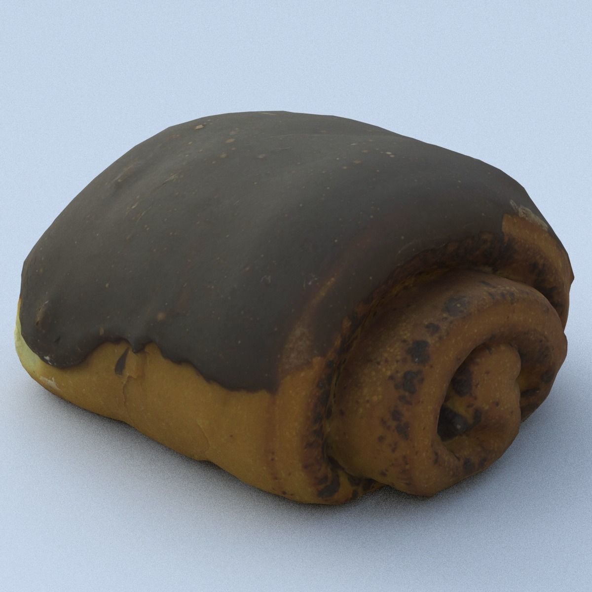 Chocolate Roll Middle Poly 3D model_13