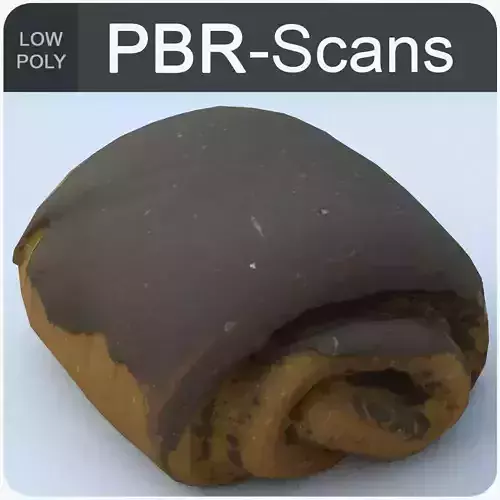 Chocolate Roll Low Poly