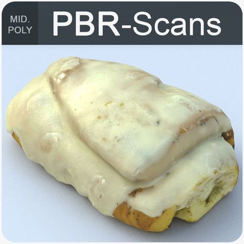 Sweet Roll Middle Poly 3D model