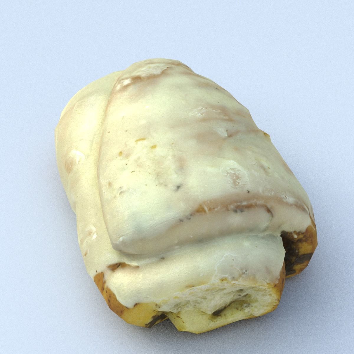 Sweet Roll Low Poly Low-poly 3D model_9