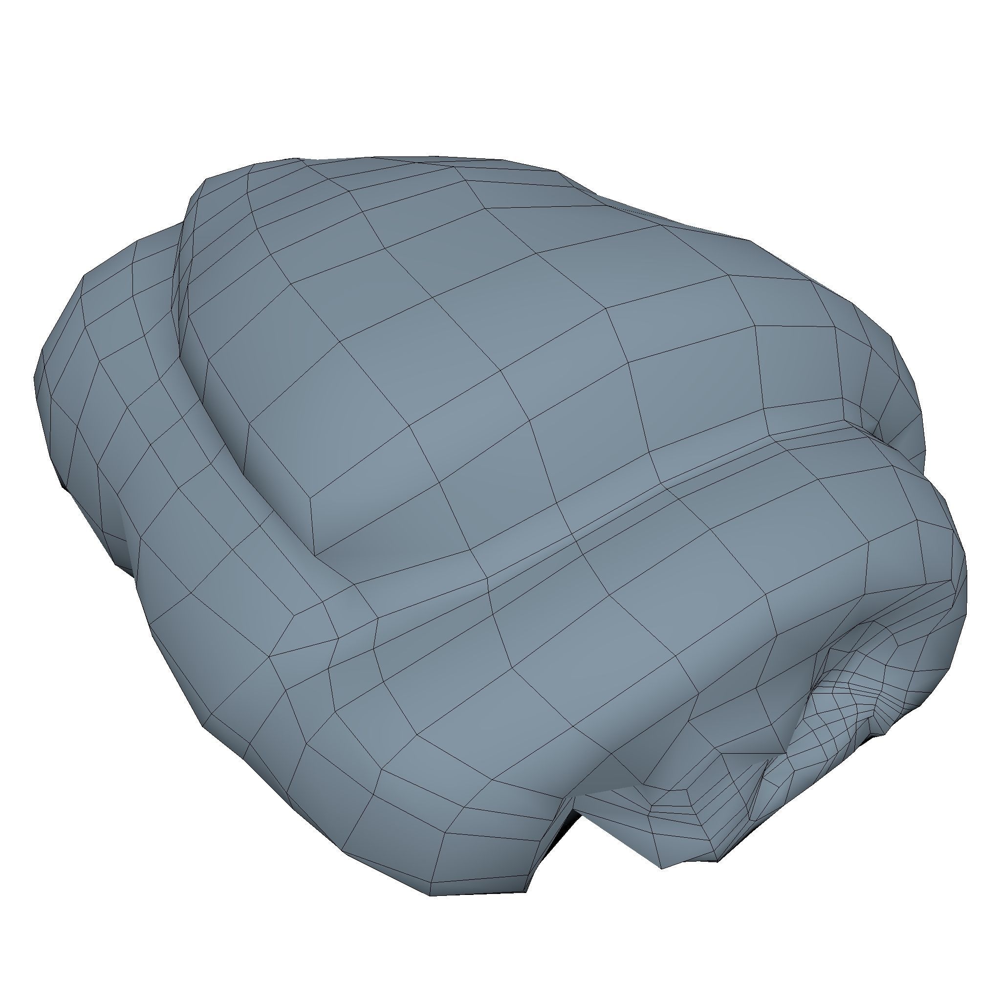 Sweet Roll Low Poly Low-poly 3D model_4