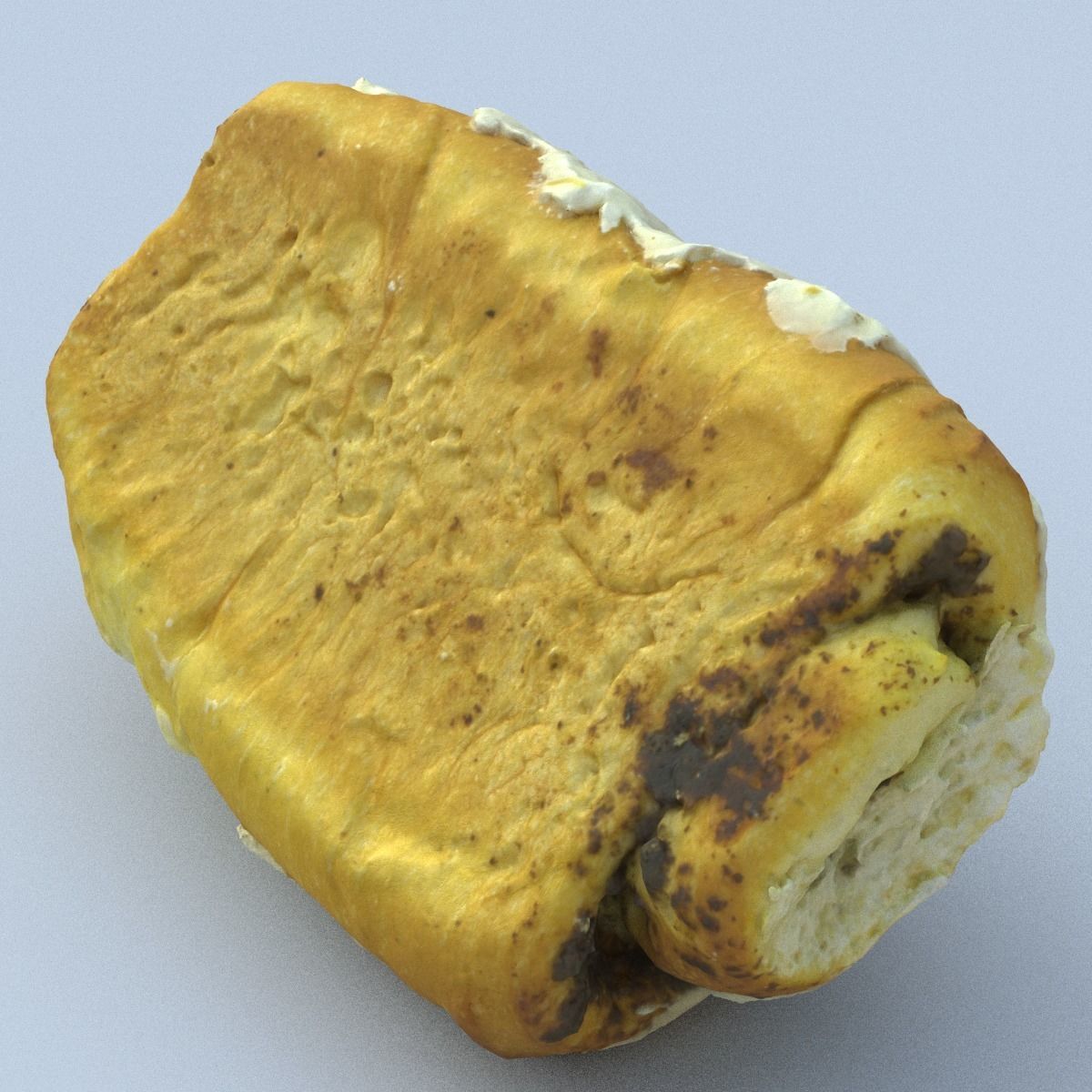 Sweet Roll High Poly 3D model_2