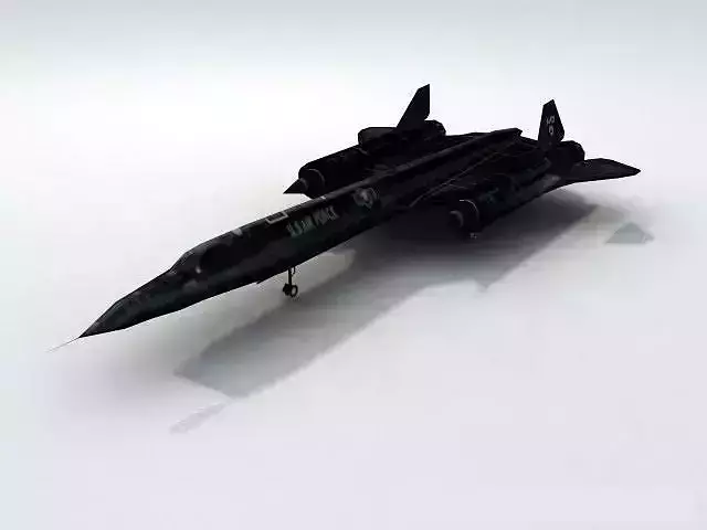 SR71 Blackbird Recon Low-poly 3D model