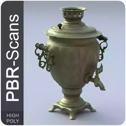 Samovar High Poly russian teapot - russian teapot