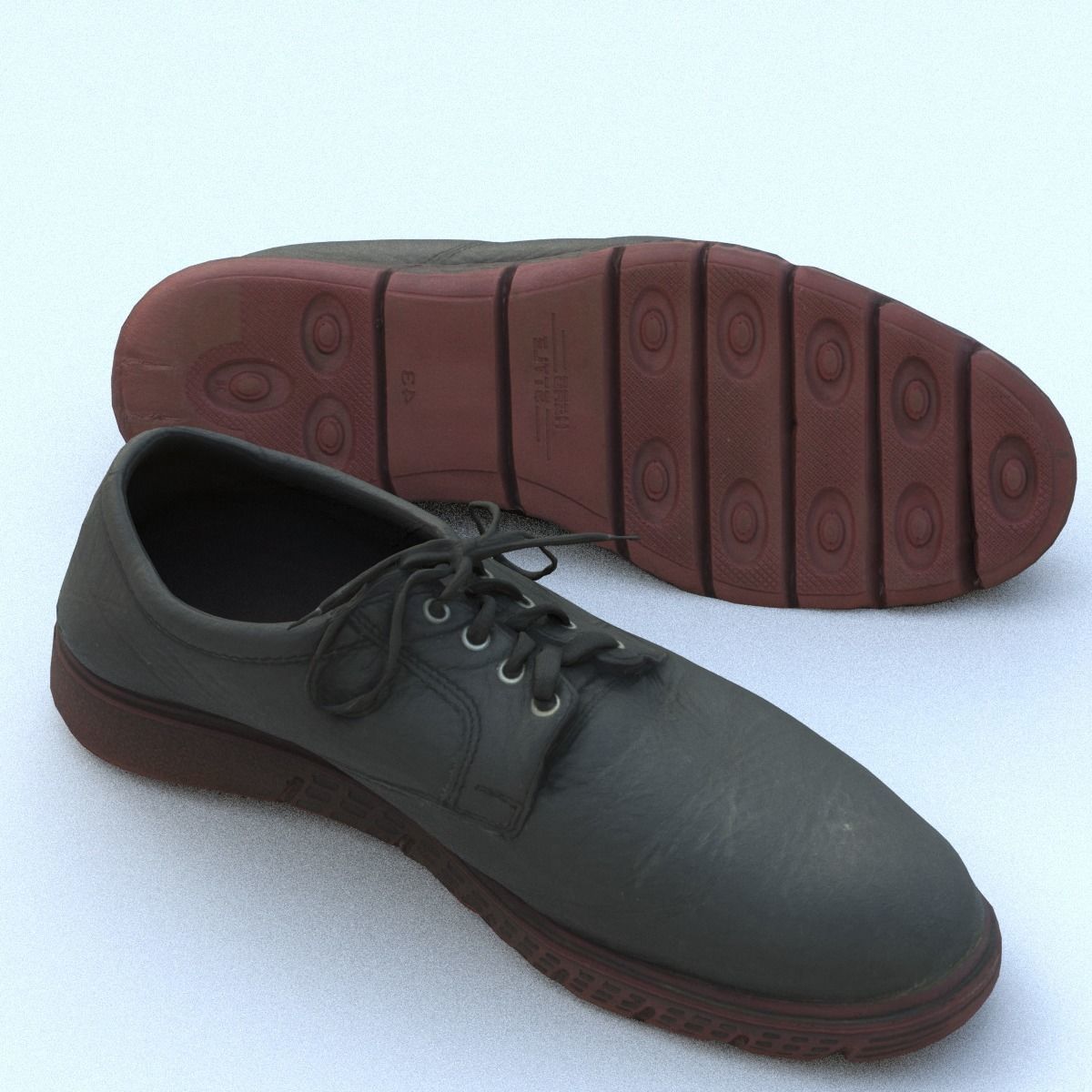 Shoe Middle Poly 3D model_5