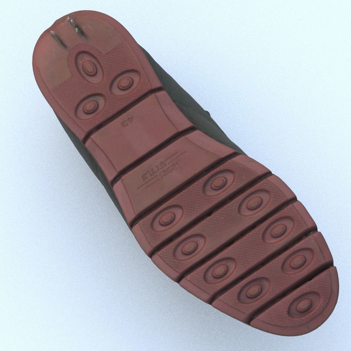 Shoe High Poly shoes 3D model_3