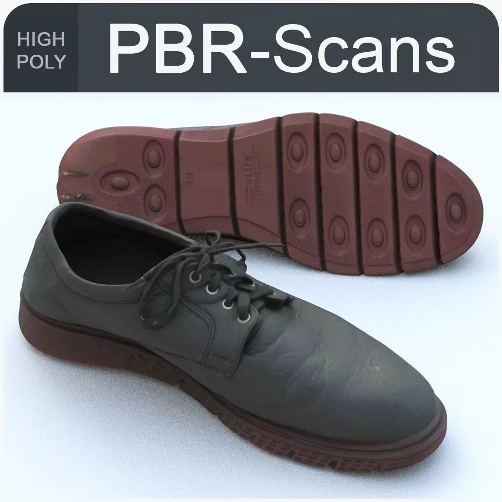 Shoe High Poly shoes 3D model_0