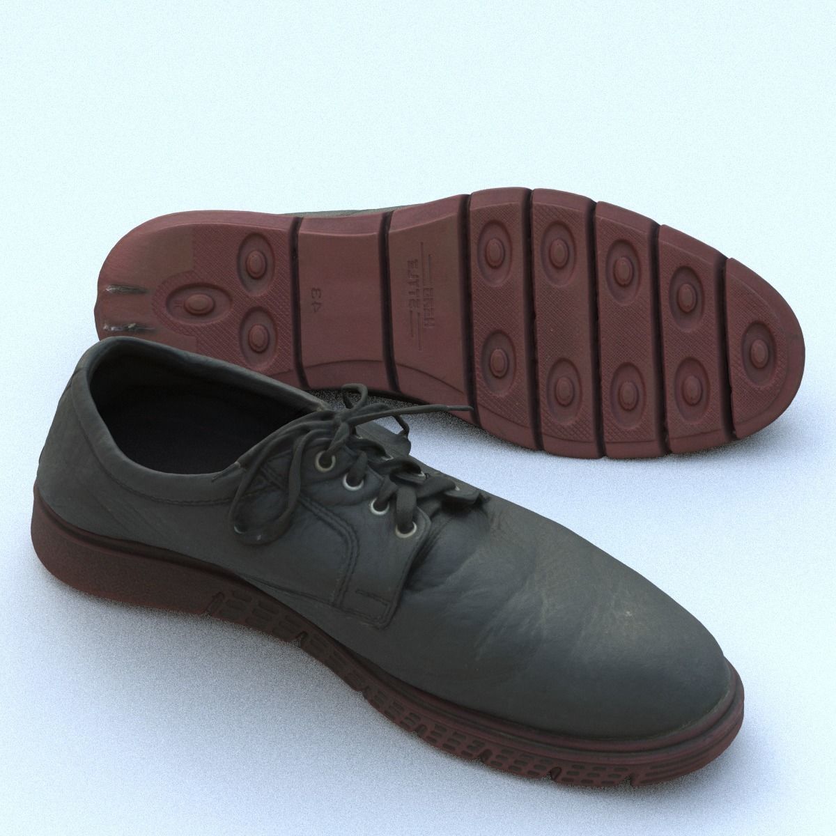 Shoe High Poly shoes 3D model_5