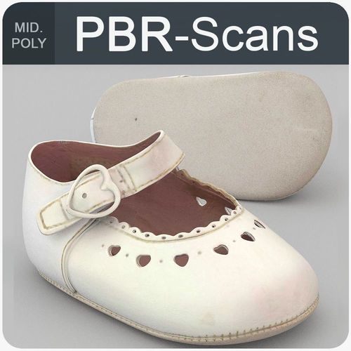 Child Shoe Middle Poly 3D model